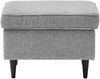 Fußhocker >OSKAR< in grey, Stoffbezug, weich, 100% Polyester - 63x43x42 (BxHxT) Bild 2