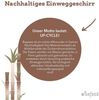 wisefood Einwegteller Zuckerrohr Teller - 16 cm (quadratisch, weiß), (50 St) Bild 2
