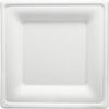 wisefood Einwegteller Zuckerrohr Teller - 16 cm (quadratisch, weiß), (50 St) Bild 4