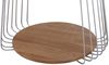 MCA Couchtisch HWC-P60, Beistelltisch Kaffeetisch Loungetisch, Metall MDF rund Ø 50cm ~ braun Bild 5