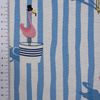 SCHÖNER LEBEN. Tischläufer SCHÖNER LEBEN. Tischläufer Canvas Flamingo Streifen maritim hellblau, handmade Bild 4