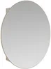 Vente-unique - Badezimmer Hängeschrank oval mit Spiegel - Eichefarben - RURI Bild 2