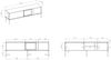 Selsey 'Bellezo' TV-Lowboard mit beleuchteter Glasvitrine 166 cm, Creme Bild 4