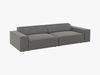 Micadoni Sofa Jodie 4-Sitzer Samt Bluvel Hellgrau Bild 3