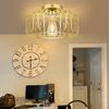 MUPOO Deckenleuchte Deckenleuchte,Moderne Deckenleuchten E27 Runde Deckenlampe, LED fest integriert, aus Metall in Gold Bild 2