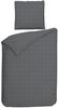 Heckett & Lane Mako-Satin Bettwäsche 155x220 Diamante Classic Anthrazit Karo uni Bild 3