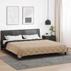 vidaXL Sommerdecke Schwarz und Taupe 240 x 200 cm Mikrofaser 42025492 Bild 4