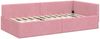 vidaXL Eckbettgestell Rosa 90 cm x 190 cm Polyester und Sperrholz 42016074 Bild 3