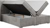 Boxspringbett mit 2 Bettkästen, Matratze und Topper, Polsterbett - ALLY - 140x200cm - Hellgrau Velours - H3 Bild 4