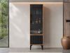 Vitrine Ewido 54 (Farbe: Barockeiche Amber / Barockeiche Amber + Schwarz) Bild 2