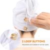 Haarturban Mikrofaser Handtuch für lange Haare 3er Set Bild 3
