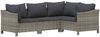 vidaXL 8-tlg. Garten-Lounge-Set mit Kissen Grau Poly Rattan 3187298 Bild 5