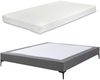 Doppelbett Lilla mit Matratze Textil 180x200 cm Dunkelgrau [en. casa] Bild 3