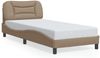 vidaXL Bettgestell ohne Matratze "Hvar" Cappuccino-Braun 80x200 cm Kunstleder 3207964 Bild 2