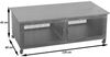 Couchtisch ´HWC-N28´ mit Rollen, 2 Fächern, 3D-Struktur, Industrial Retro & Kiefernholz, Schwarz/Natur, 45x120x60cm Bild 3