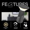 BRILONER - Pilia LED Tischlampe kabellos IP44 mit Touch, dimmbar, warmweißes Licht, Tischlampe Akku, Nachttischlampe, Leselampe, LED Lampe, German Design Award Winner 2026, 15x24 cm, Anthrazit Bild 3