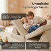 Bellabino 'Nile' Spielsofa mini, 4-tlg, Cord, beige, faltbare Kindercouch, abnehmbarer & waschbarer Bezug, Kleinkindsofa aus Schaumstoff, bis 6 Jahre Bild 3