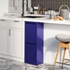 Mülltrennschrank Sollentuna Metall 2x14 L Nachtblau [en. casa] Bild 2