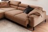 KAWOLA Sofa DELIA Ecksofa Cord rost mit motorischem Sitzvorzug Recamiere links 74 x 219 x 276 cm Bild 2