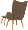 vidaXL Relaxsessel mit Hocker Braun Stoff [327933] Bild 5