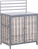 Outdoor-Küche 3er Set mit Spüle ORTISEI Metall Weiß, Grau Bild 4
