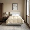 vidaXL Sommerdecke Gepolstert Creme 155 x 220 cm Mikrofaser 42025984 Bild 4