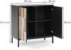 Sideboard Eliza Schwarz/Eiche 80 x 81.2 cm mit 2 Türen Vicco Bild 2