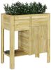 vidaXL Hoher Pflanzer mit Regal Braun Imprägniertes Kiefernholz 3385878 Bild 3