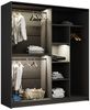 Compleo Schwebetürenschrank modern, Elegant Garderobe, Getöntes Glas LED-Beleuchtung Bild 4