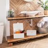 Relaxdays Aufbewahrungskorb Bambus 2-tlg. Set Bild 3