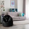 Dmora Pouf Alez, Mehrzwecksessel, Sitzsack, Hockerhocker, Made in Italy, 70x70 h110 cm, Schwarz Bild 2