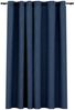 vidaXL Verdunkelungsvorhang mit Ösen Leinenoptik Blau 290x245 cm 321179 Bild 2