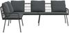 vidaXL Sofa mit Kissen Anthrazit 173 x 231 x 90cm Stahl 4108263 Bild 3