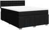 vidaXL Boxspringbett mit Matratze Schwarz 140x200 cm Stoff 3289407 Bild 3