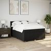 vidaXL Boxspringbett mit Matratze Schwarz 140x200 cm Stoff 3289407 Bild 5