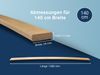 Ersatz Federholzleisten aus Schichtholz im 5er Set passend für viele gängige Lattenroste, Länge: Für 140 cm (1380 mm), Breite / Farbe: 34 mm / Natur Bild 2