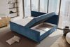 99rooms Vero Plus Familienbett Boxspringbett 240×200 cm Cordstoff POSO Blau Bild 5