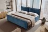 99rooms Vero Plus Familienbett Boxspringbett 240×200 cm Cordstoff POSO Blau Bild 3