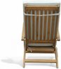 Ergonomische Sonnenliege, Saunaliege inkl. Auflage aus Akazienholz Bild 5