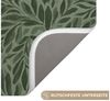 OnlyWow Badematte Blätter - Bio - Grün, Höhe 10 mm, Polyester, Rechteckig, Badezimmerteppich, Badteppich, Rutschfest, Badvorleger, Waschbar Bild 3
