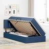 vidaXL Aufbewahrungsbett mit Matratze Blau 90 x 200 cm Holzwerkstoff 3370424 Bild 4