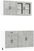 vidaXL 4-tlg. Küchenschrank-Set Lucca Betongrau Holzwerkstoff 3314865 Bild 2