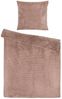 heimtexland Bettwäsche Cord Wende-Bettbezug Cashmere Touch Teddy Plüsch, Microfaser, 2 teilig, Winter I kuschelig weich und warm I Reißverschluss I 135x200 Bild 2