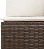 vidaXL 10-tlg. Garten-Sofagarnitur mit Kissen Braun Poly Rattan 3218223 Bild 5