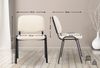 CLP Stuhl Ken Kunstleder stapelbar und mit modernem Design,creme Bild 2