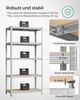 Songmics Schwerlastregale mit 5 Ablagen, Stahl / MDF, Silber, 200 x 50 x 100 cm Bild 3