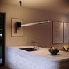 s.luce Ranya LED Up & Down Pendelleuchte mit Glas-Cover & Fernbedienung Gold, Klar 130cm Bild 3