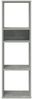 vidaXL Bücherregal Betongrau 34x31x112 cm Holzwerkstoff 860286 Bild 4