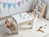 Kinder-Set mit Tisch und 2 Stühlen in hellem Holz Weiß LOYD Bild 3