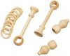 SN DECO GROUP Gardinenstange Filigrano, 1-läufig, Fixmaß, mit Bohren, verschraubt, Holzwerkstoff, 28 mm, Holz, verschiedene Längen und Farben, Komplettset Bild 4